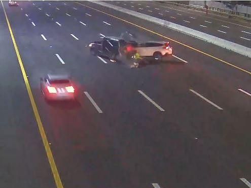 Abu Dhabi Police share footage of traffic violations causing accidents.