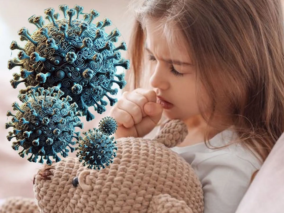 The human metapneumovirus (HMPV) can cause upper respiratory tract infections as well as serious lung infections. It spreads through respiratory droplets when an infected person coughs or sneezes. It can also spread by touching contaminated surfaces and then touching the face. Illustrative image.