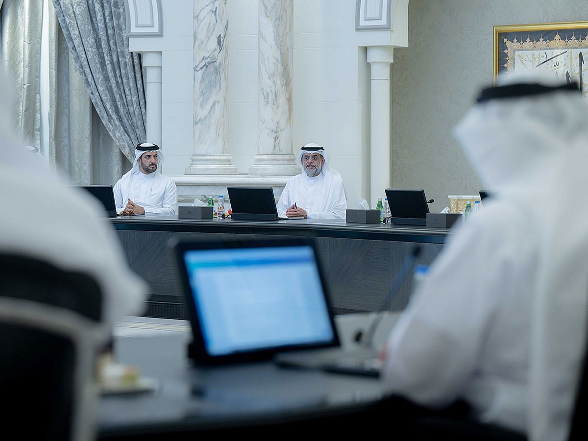 Sheikh Sultan bin Mohammed bin Sultan Al Qasimi, Crown Prince, Deputy Ruler of Sharjah, and Chairman of the Sharjah Executive Council, presiding over the Council meeting on Tuesday. In attendance were Sheikh Sultan bin Ahmed bin Sultan Al Qasimi, Deputy Ruler of Sharjah and Deputy Chairman of the Council and others.