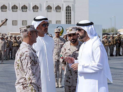 Sheikh Hamdan bin Mohammed bin Rashid Al Maktoum, Crown Prince of Dubai, Deputy Prime Minister and Minister of Defence, during his visit on Wednesday