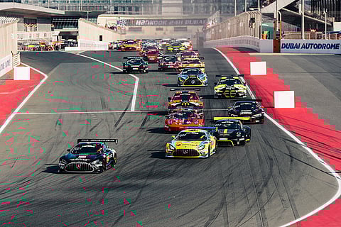 The four UAE teams include Rabdan Motorsport, Dragon Racing, Fulgenzi Racing, and Duel Racing.