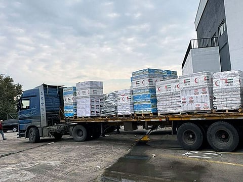 The shipment comes under the 'UAE stands with Lebanon' campaign