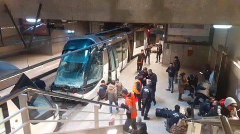  Two trams collided in a tunnel in the eastern French city of Strasbourg on January 11, 2025, the authorities said. 