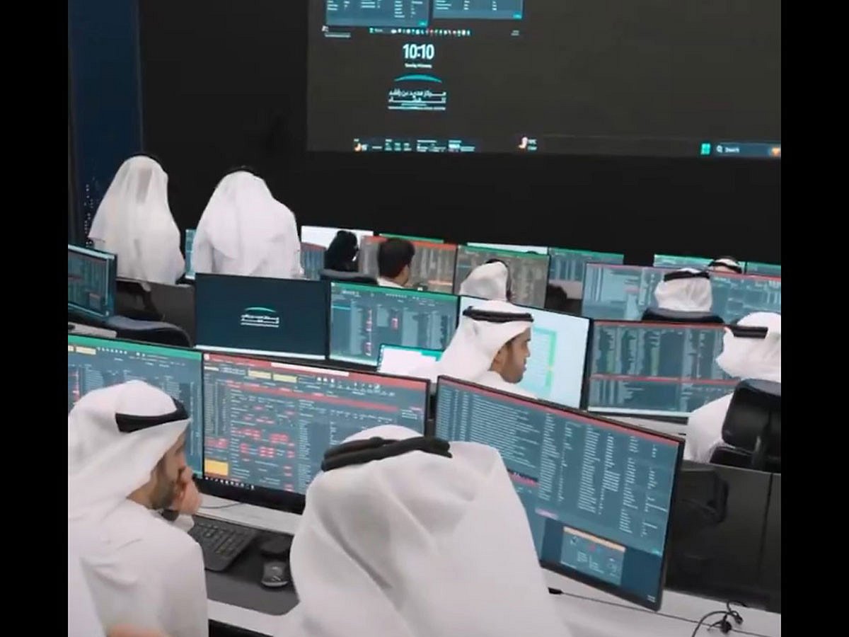 Still from MBRSC video on X about receiving the signal on Wednesday