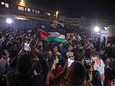 Thousands of Gazans celebrated on January 15 as news spread that a ceasefire and hostage release deal had been reached between Israel and Hamas, aimed at ending more than 15 months of war in the Palestinian territory. 
