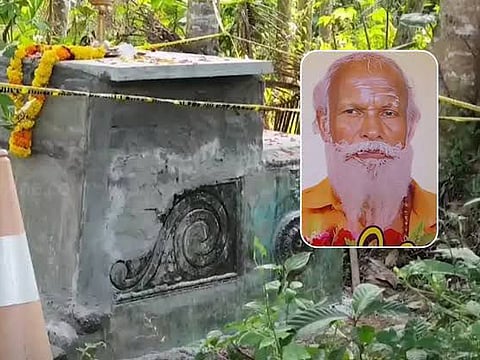 Gopan Swamy (inset), and the Samadhi. 