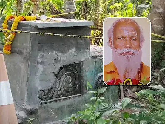 Gopan Swamy (inset), and the Samadhi. 
