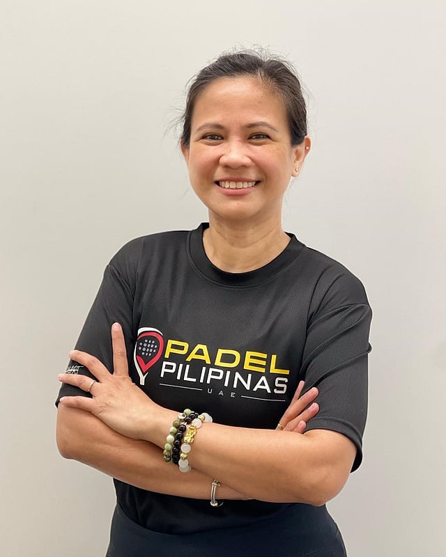 Aten Auro is the energetic founder of the Pinoy Padelist group in the UAE