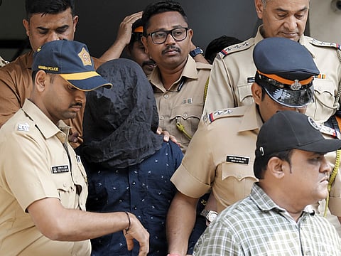 Mohammad Shariful Islam Shehzad, the arrested accused in the Saif Ali Khan attack case being bought to be produced before the Bandra Court, in Mumbai on Sunday.