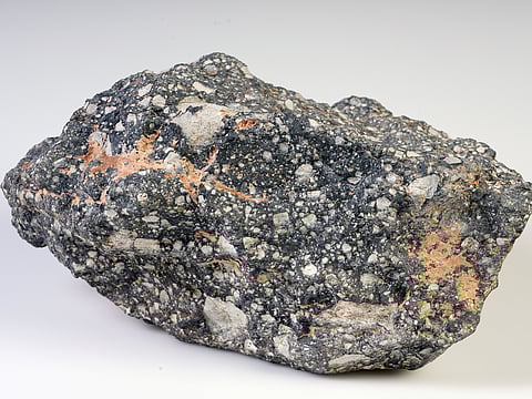 The NWA 12691 meteorite,  discovered in the Western Sahara desert in January 2017, will be on display at the Natural History Museum Abu Dhabi