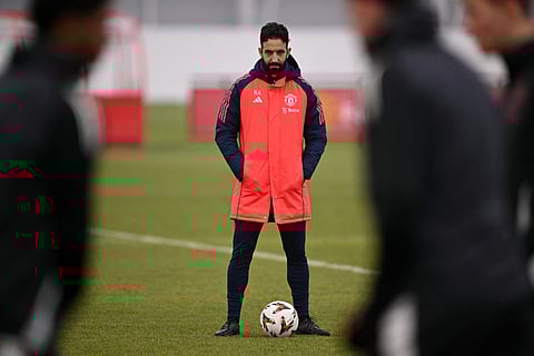 Manchester United's Portuguese head coach Ruben Amorim admitted he was under enormous pressure to deliver, with the club languishing 13th in the Premier League table.