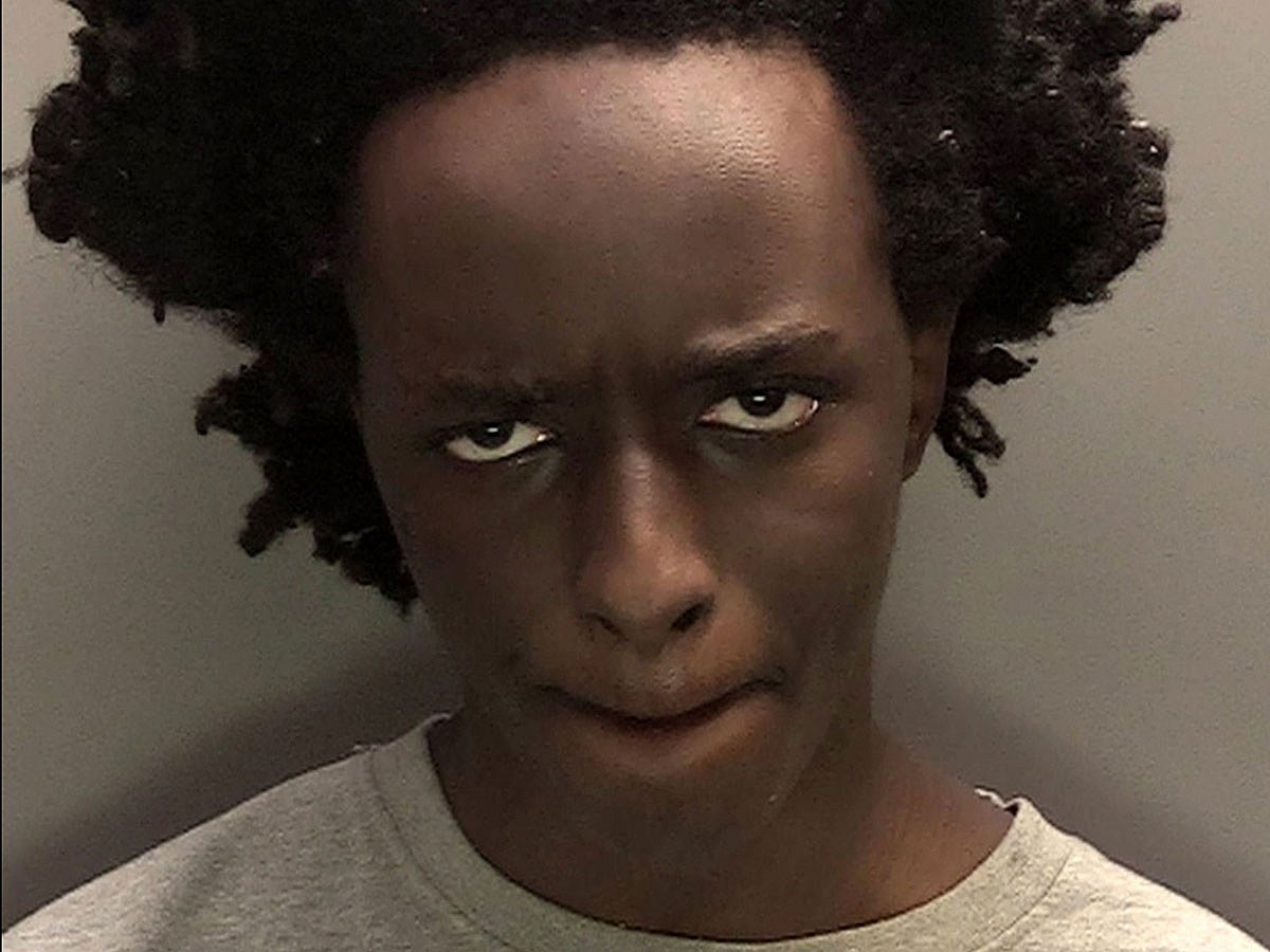 A handout image released by Merseyside Police and received in London on January 20, 2025, shows the custody photograph of Axel Rudakubana.