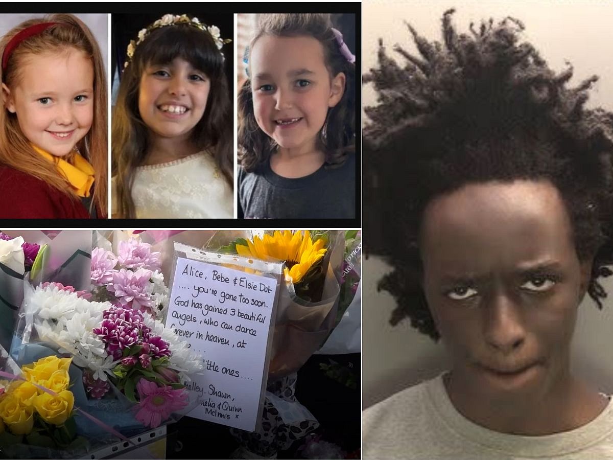 Axel Rudakubana (right), 18, has confessed to killing Bebe King, six, Elsie Dot Stancombe, seven, and Alice da Silva Aguiar, nine, as well as the attempted murder of 10 others.