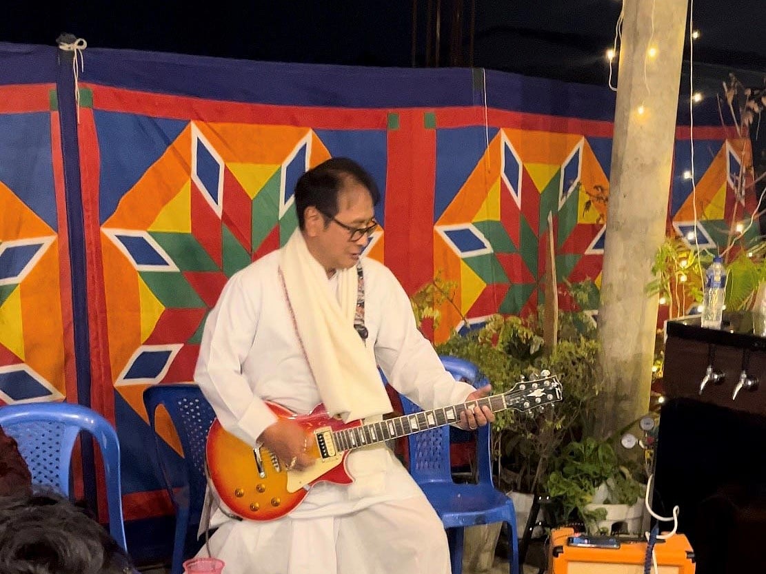 Rocking away in traditional attire at my nephew’s wedding.