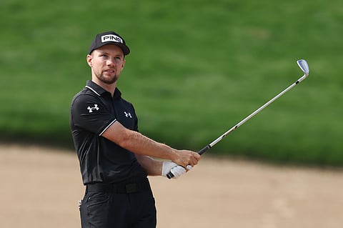 Rasmus Neergaard-Peterssen in action at the Dubai Desert Classic