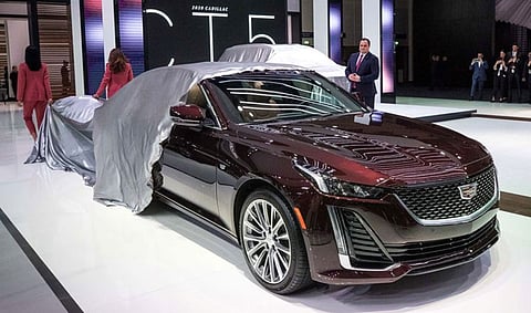 The CT5 saloon had its Middle East premiere at the 2019 Dubai International Motor Show