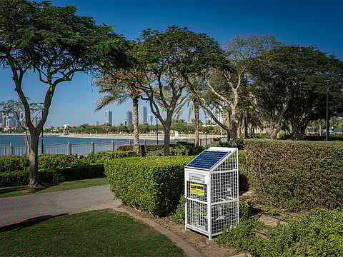 One of the smart mosquito traps installed by Dubai Municipality.