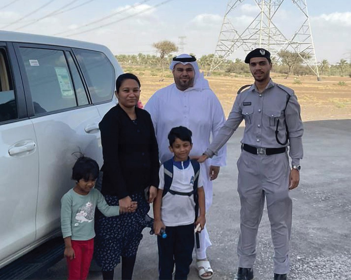 Within an hour, the child’s parents were found, and the grateful family was joyfully reunited. 

