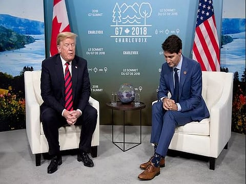 US President Donald Trump and Canada PM Justin Trudeau (File Photo/Reuters)
