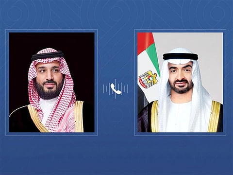 UAE President, Saudi Crown Prince discuss fraternal ties, regional developments