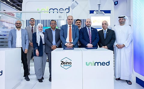 UNIMED signed a strategic distribution agreement with Zeino Pharma at Arab Health 2025