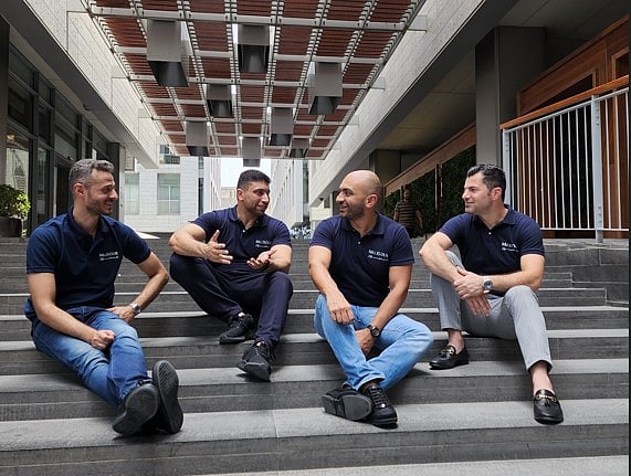 (From right to left) Sari Safi, Chief Marketing Officer, Haytham Alassaal, Chief Tech Officer, Mohamed Sabry, CEO, Ahmed Nour, Chief Growth Officer

