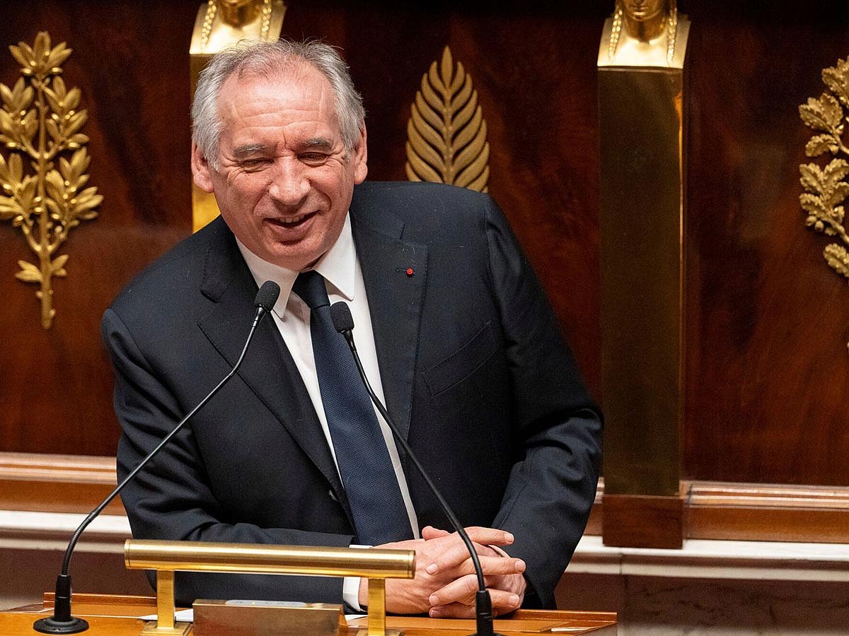 Francois Bayrou, France's prime minister, speaks after the 2025 budget bill vote at the National Assembly in Paris, France, on Wednesday, February 5, 2025.