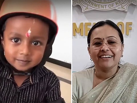 Screengrab of Video shared by minister Veena George
