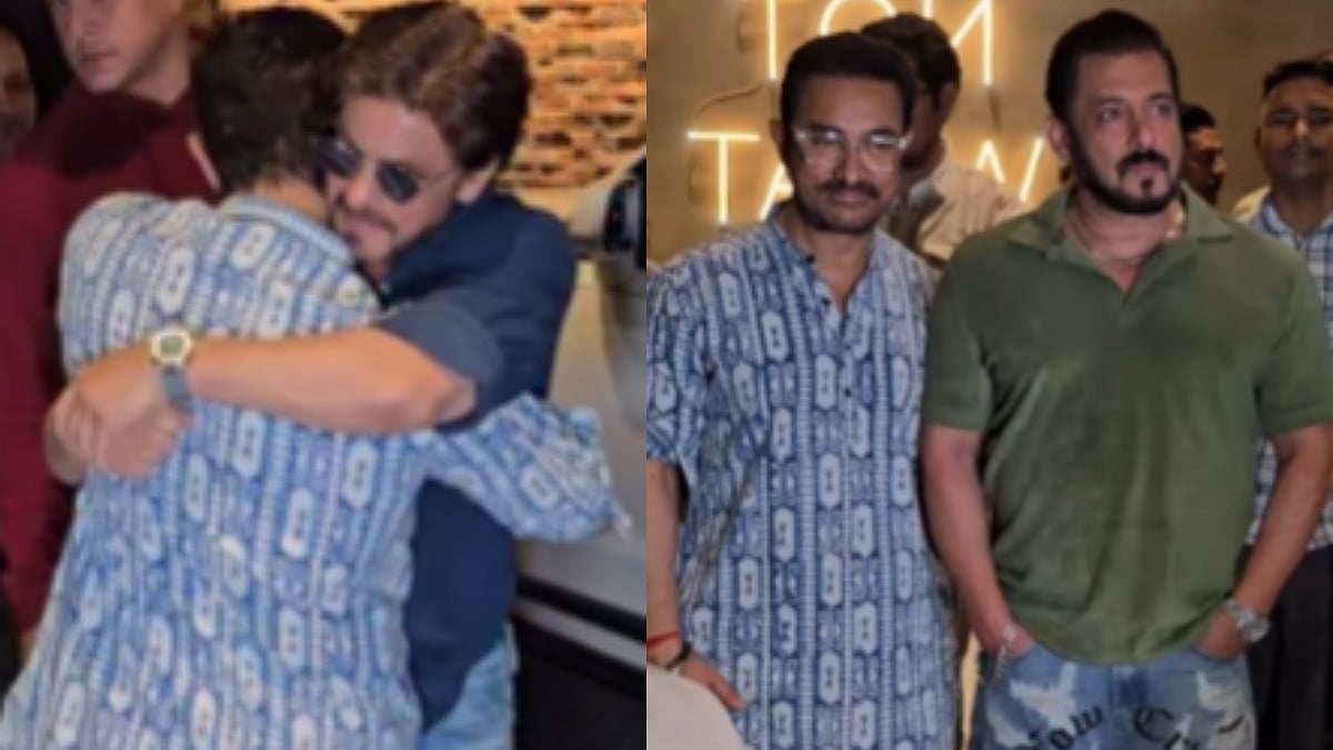 Shah Rukh Khan and Salman Khan attended the screening, but at different times. 