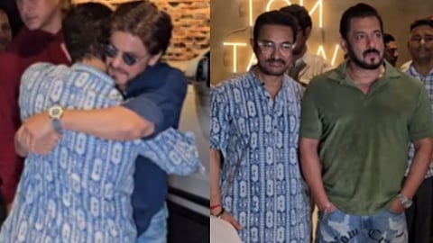 Shah Rukh Khan and Salman Khan attended the screening, but at different times. 
