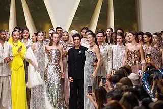 Manish Malhotra puts up a dazzling show in Dubai Fashion Week: Adriana Lima, Karan Johar, Malaika Arora attend