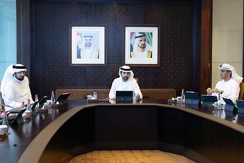 Sheikh Hamdan chairs the Executive Council Meeting in Dubai.