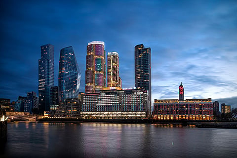 Property developer Hines describes The Round, a trio of new skyscrapers overlooking the River Thames, as the “lowest whole-life carbon high-rise development” in London. 