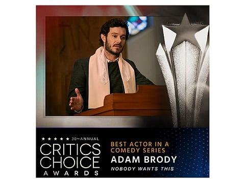 Adam Brody triumphs at Critics Choice Awards 2025 for Netflix's 'Nobody Wants This'