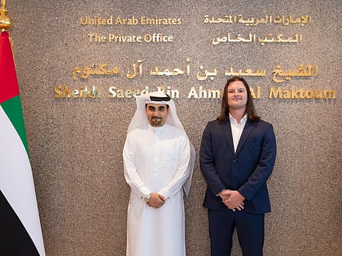 From left: Spencer Schneier, Co-founder and CEO of Commenda; Hisham Al Gurg, CEO of Seed Group and The Private Office of Sheikh Saeed bin Ahmed Al Maktoum