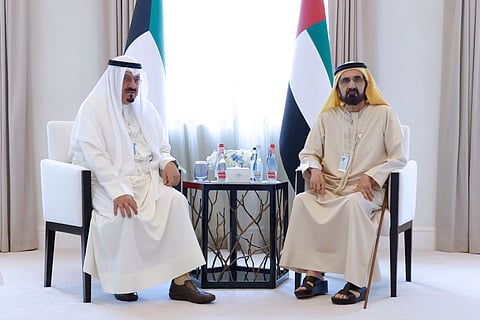 Mohammed bin Rashid meets with Kuwait’s Prime Minister at WGS