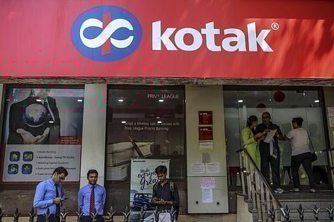 A Kotak Mahindra Bank branch in Mumbai.