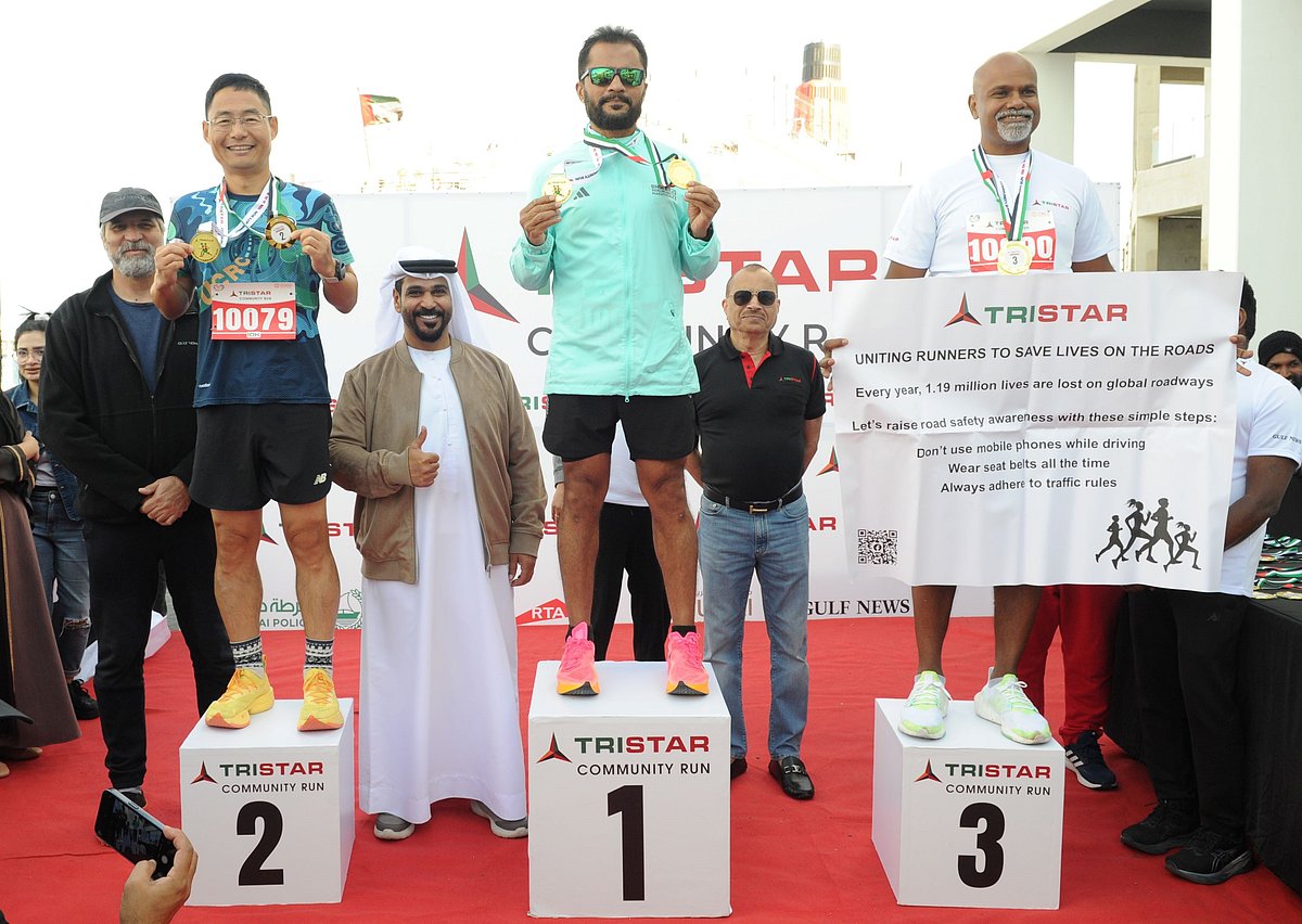 Winners of the last year's Tristar Community Run.