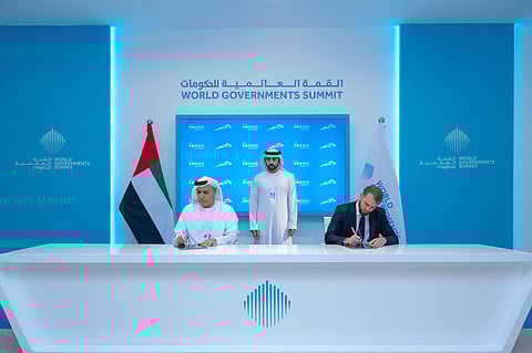 Sheikh Hamdan bin Mohammed witnesses the signing of Dubai Loop project at the World Governments Summit 2025 on Thursday