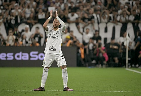 Neymar joined Santos from Al Hilal last month