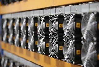 Bitmain crypto mining machines.