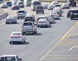 Caught on Camera: Multiple vehicles crash after stopping for minor accident in Abu Dhabi