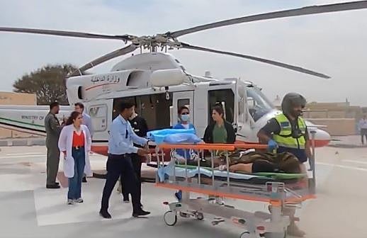  The injured woman was airlifted to Al Dhaid Hospital to receive the necessary medical treatment.