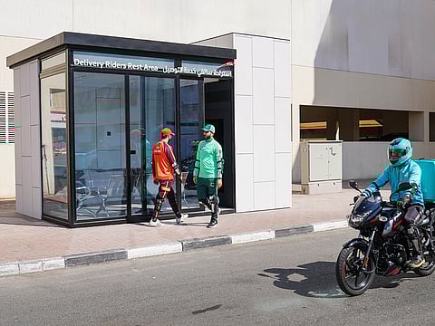 Dubai has 40 air-conditioned rest areas for delivery riders across the city.