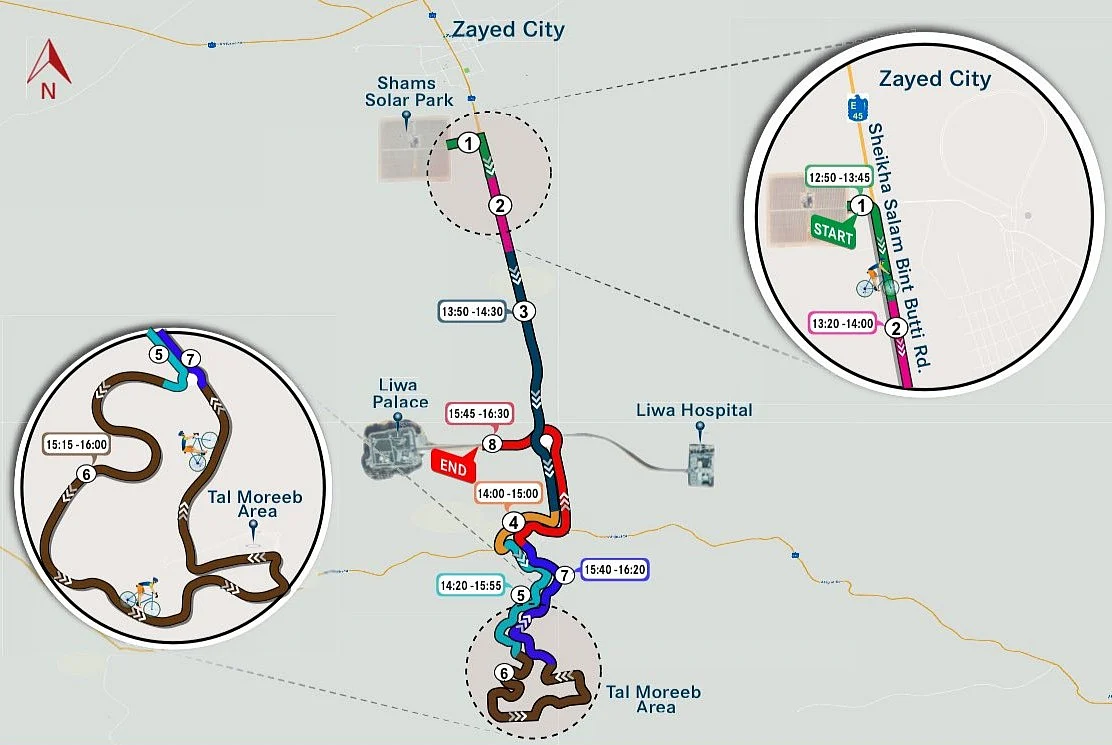 The 7th UAE Tour runs from February 17 to 23, 2025, covering 1,013 km in seven stages.