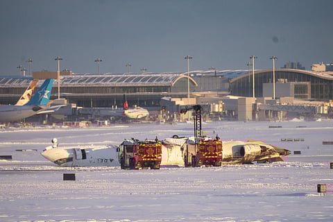 Delta Regional Jet Crash Lands At Toronto Pearson Airport