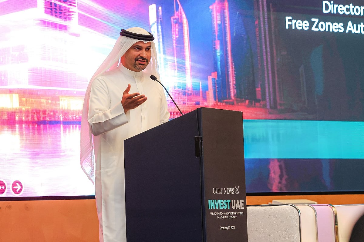 Ismail Al Naqi, Director General of the Free Zones Authority of Ajman, at Invest UAE seminar 