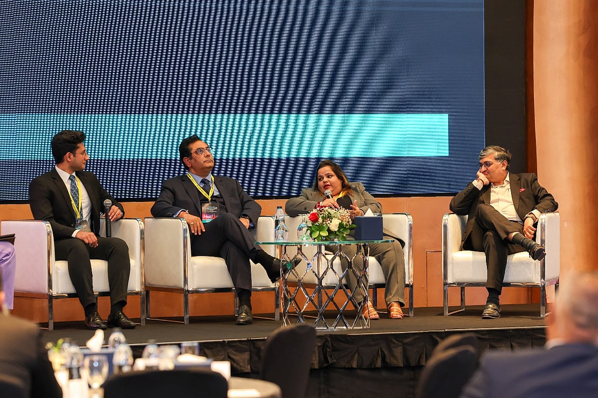 Jaison Mandapathil, Manager - Compliance & Assurance, Hussain Al Shemsi Chartered Accountants; Alok Chugh, CEO and Managing Partner, Helios Consulting; and Manali Chopra, Director, AKW Consultants, and Nirav Shah, Director, Fame Advisory at Gulf News' Invest UAE seminar