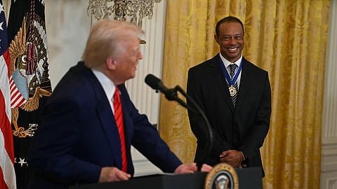 Tiger Woods met Trump at the White House on Thursday