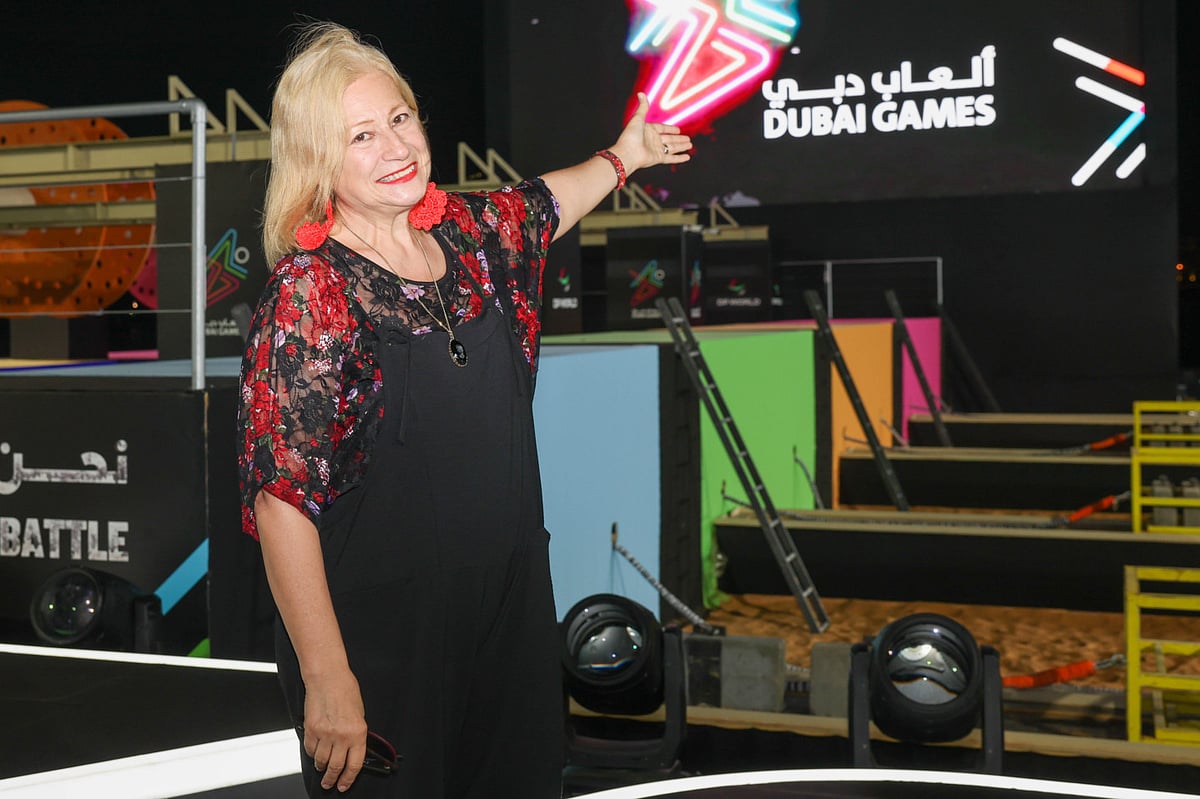 Haydee Dabusti, a 67-year-old Argentina-born Italian opera singer, who has been attending the Games since their inception in 2018.